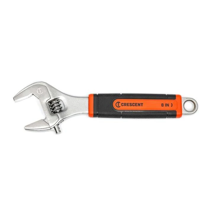 Crescent AC38CVS 8" Adjustable Wrench with Quick-Fit-Jaw