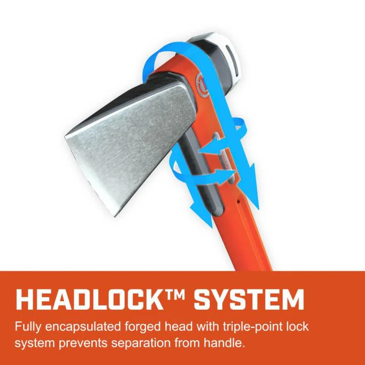 Crescent CMAUL8 8 lb. HEADLOCK™ Fiberglass Splitting Maul - Image 2