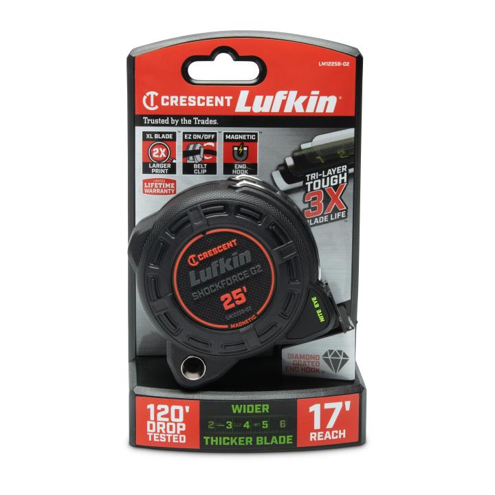 Crescent LM1225B-02 1-1/4" x 25' Shockforce Nite Eye™ G2 Magnetic Tape Measure - Image 2