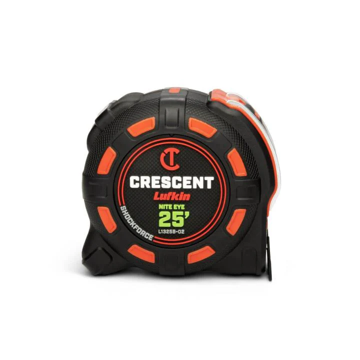 Crescent LM1325B-02 1-1/4" x 25' SHOCKFORCE NITE EYE™ Magnetic Tape Measure