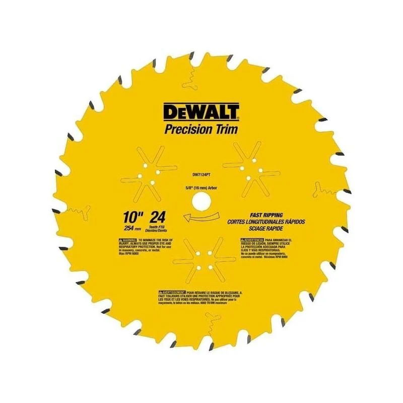 DEWALT 10" 24T Fast Ripping Saw Blade