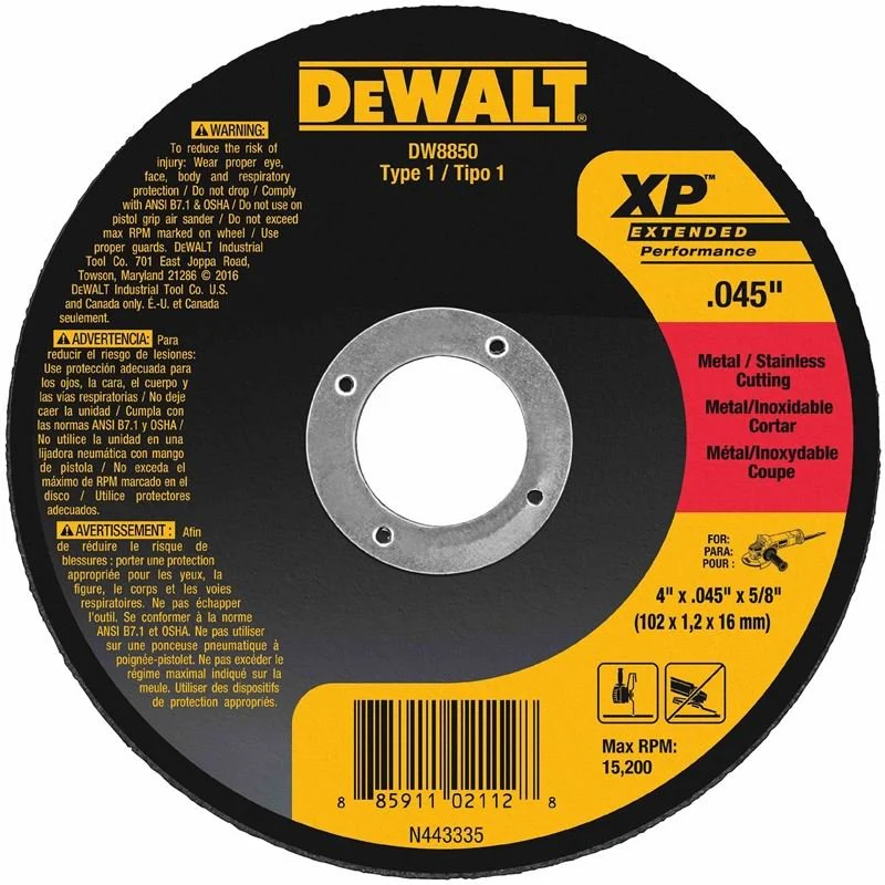 DEWALT 5" x .045" x 7/8" XP metal and stainless cutting