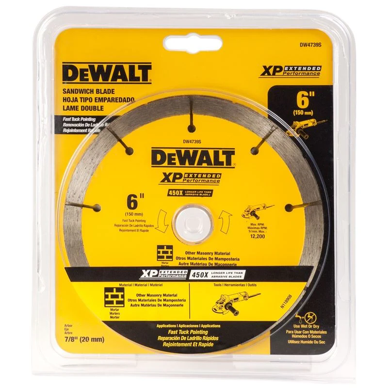 DEWALT 6" x .250 XP Sandwich Tuck Point Blade
