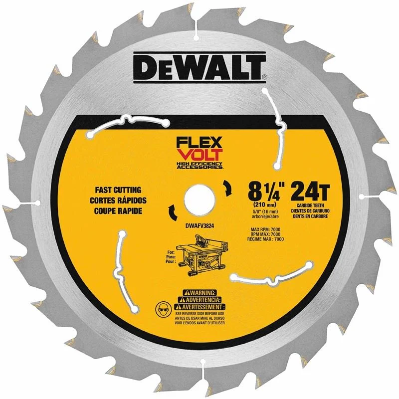 DEWALT 8-1/4" 24T TABLE SAW BLADE