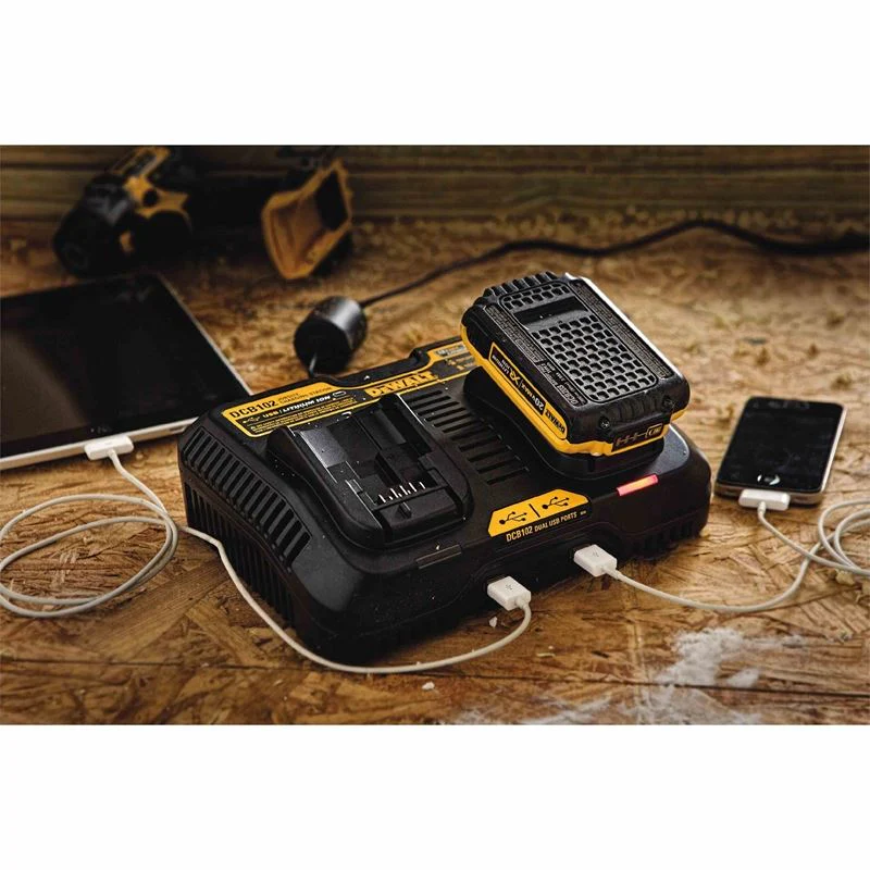 DEWALT DCB102 12V - 20V MAX* Jobsite Charging Station - Image 2