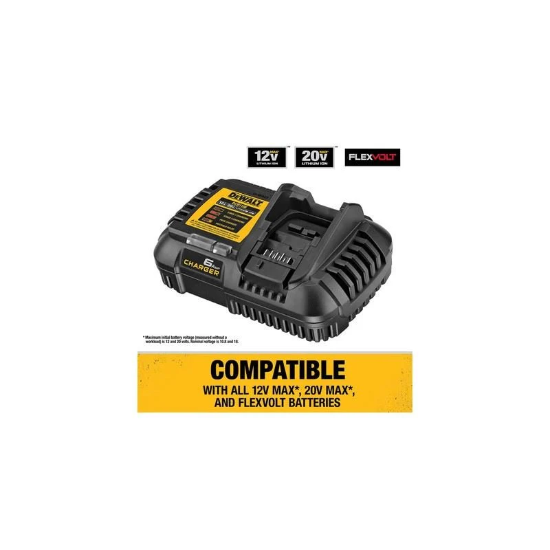 DEWALT DCB1106 12V/20V 6 Amp Charger - Image 4