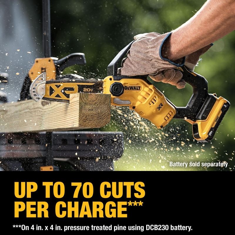 DEWALT DCCS623B 20V MAX 8 in. Brushless Cordless Pruning Chainsaw (Tool Only) - Image 11