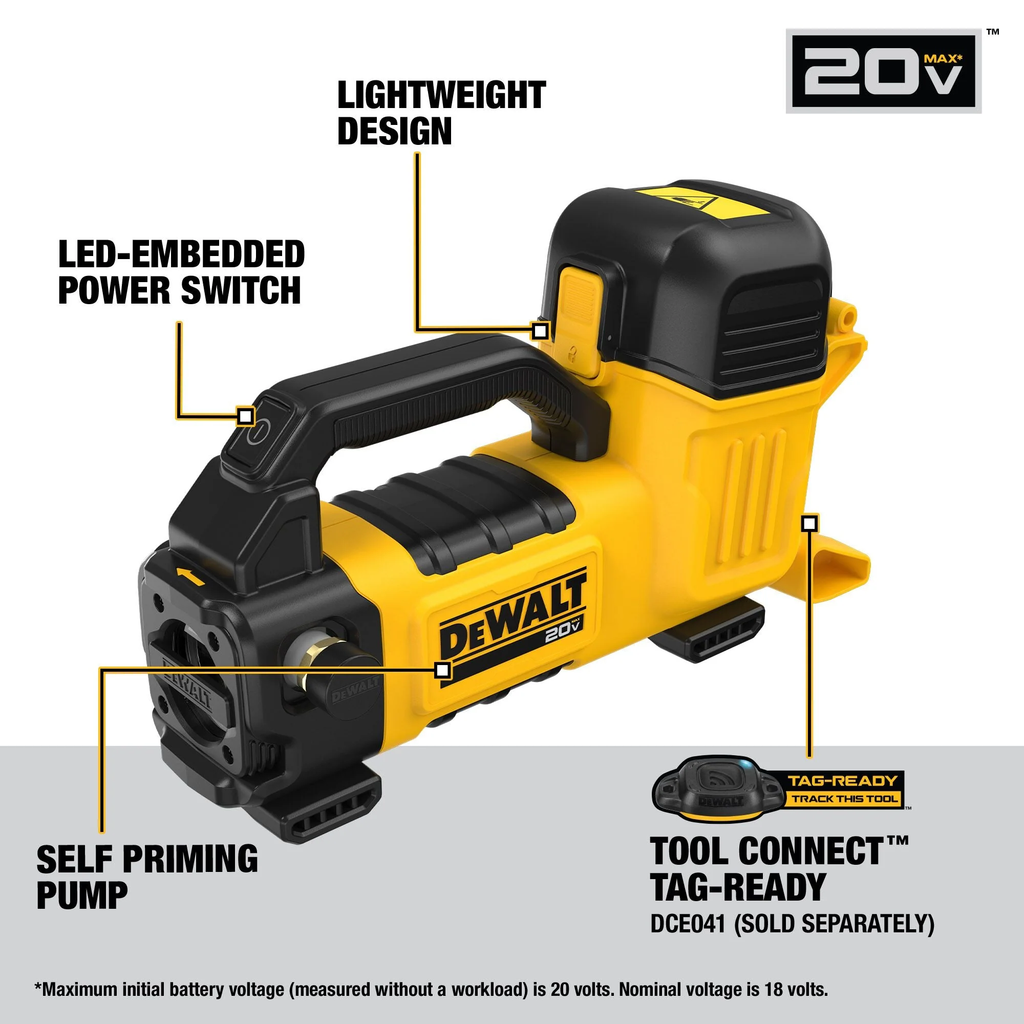 DEWALT DCE050B 20V MAX* Transfer Pump (Tool Only) - Image 4