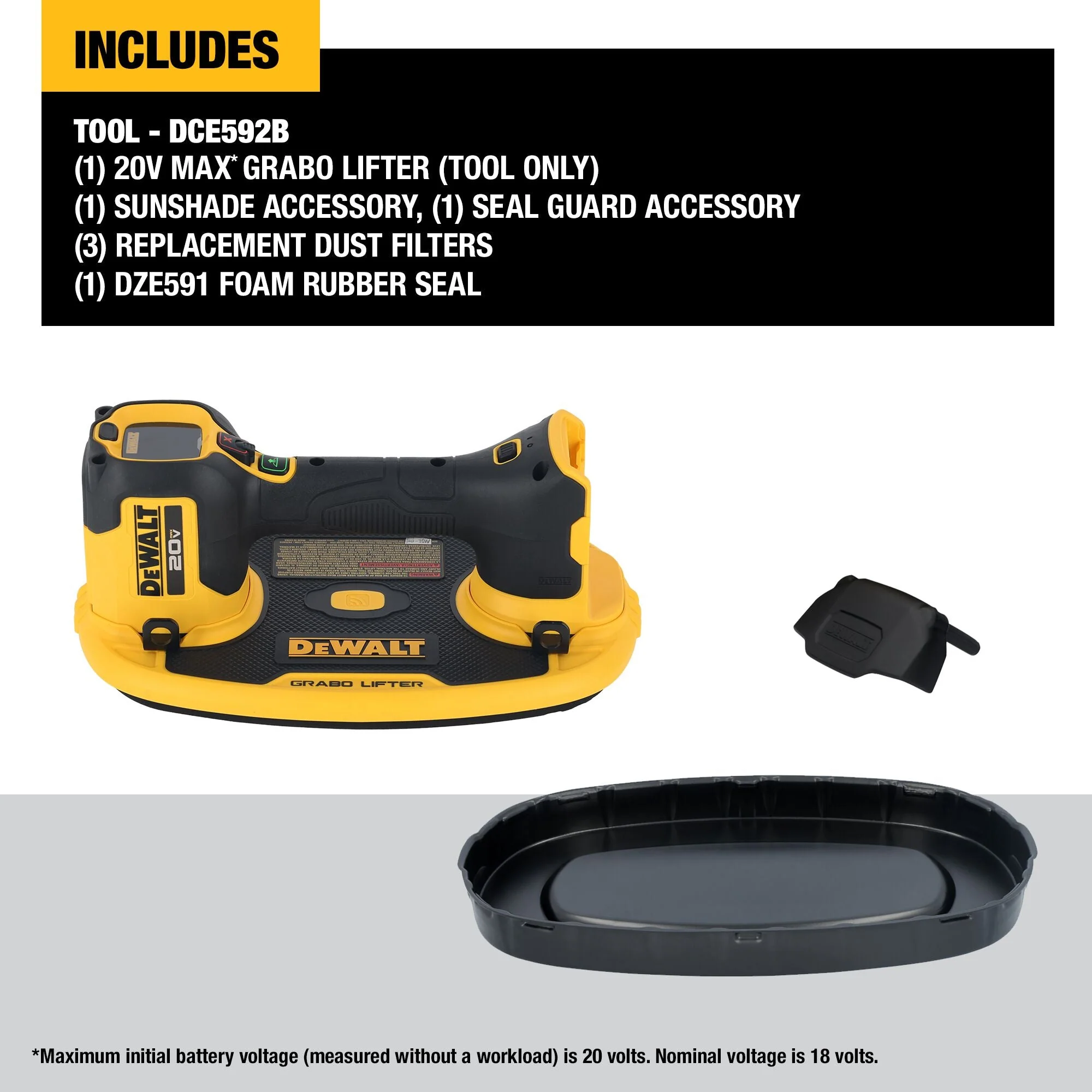 DEWALT DCE592B 20V MAX* GRABO Lifter (Tool Only) - Image 5