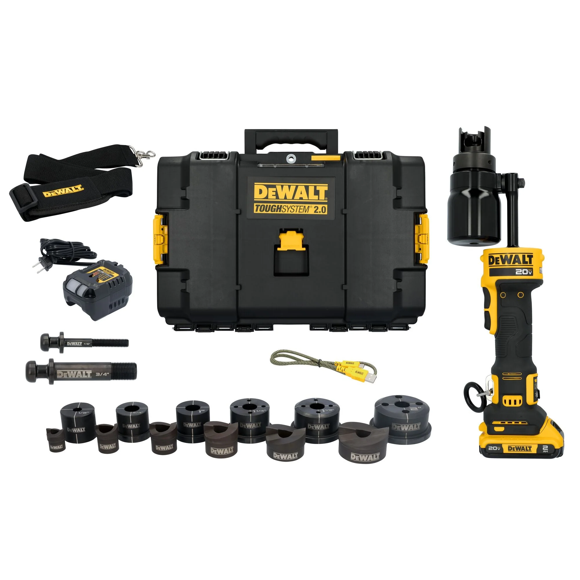 DEWALT DCE600D1 20V MAX* Hydraulic Knockout Tool Kit - Image 2