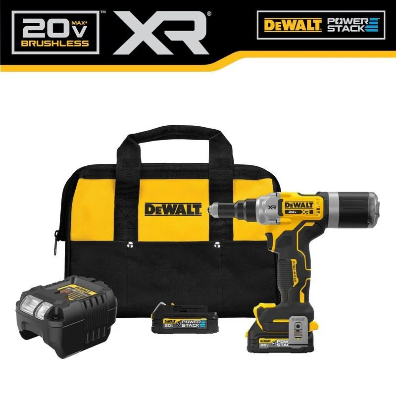 DEWALT DCF414GE2 20V MAX XR BRUSHLESS CORDLESS 1/4in RIVET TOOL KIT WITH DEWALT POWERSTACK - Image 17
