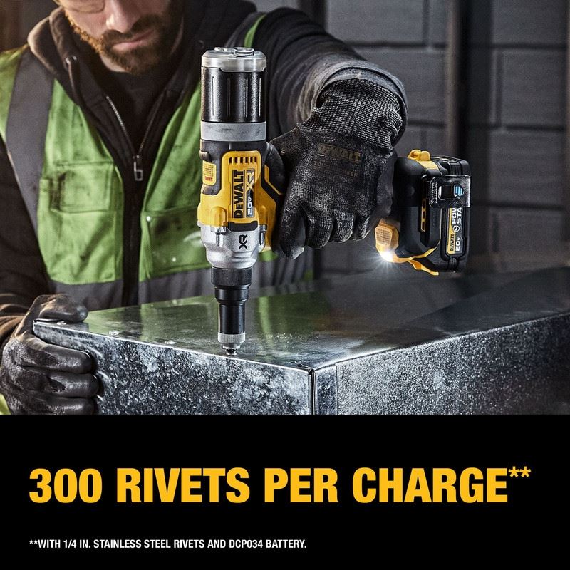 DEWALT DCF414GE2 20V MAX XR BRUSHLESS CORDLESS 1/4in RIVET TOOL KIT WITH DEWALT POWERSTACK - Image 9