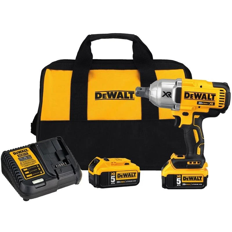 DEWALT DCF897P2 20V 3/4" High Torque Impact wrench with Hog Ring Retention Pin Anvil Kit - Image 3