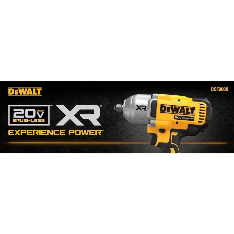 DEWALT DCF900B 20V MAX XR 1/2 In. High Torque Impact Wrench with Hog Ring Anvil - Image 6