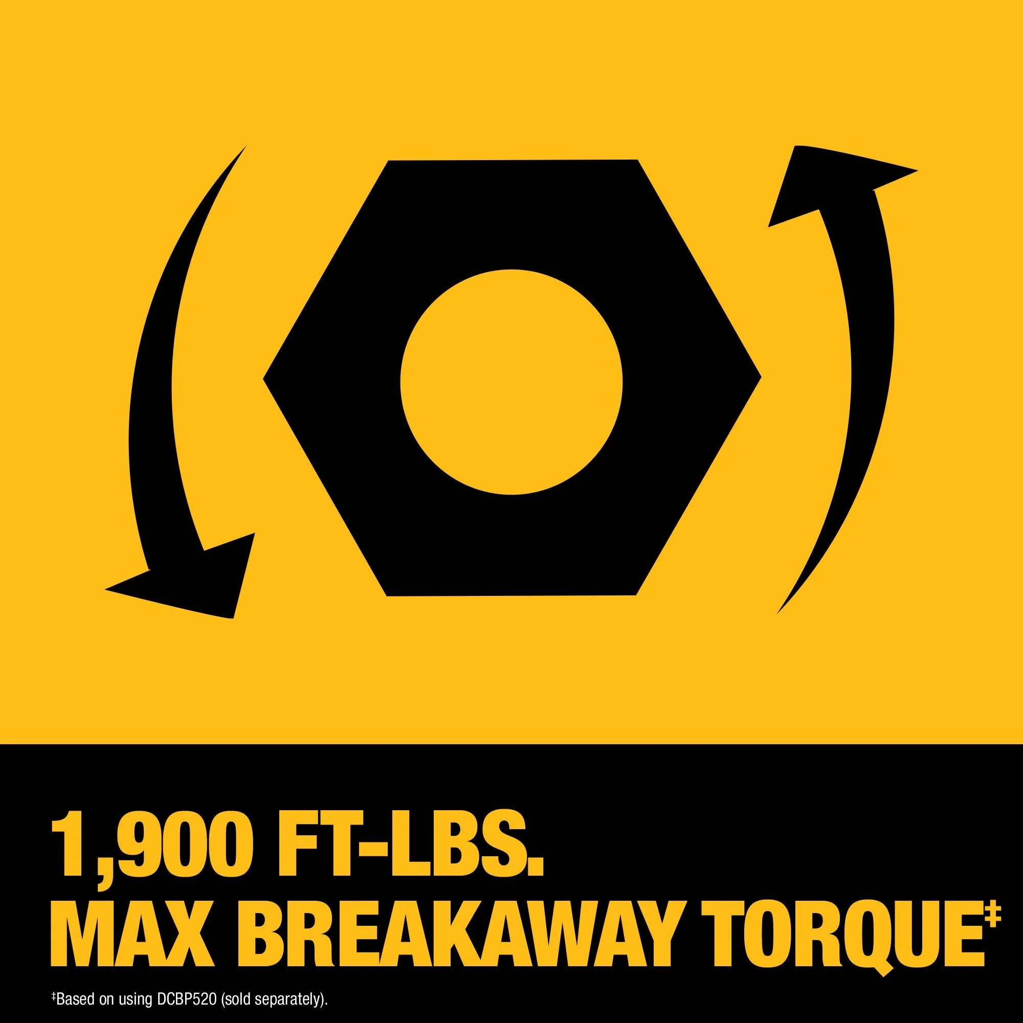 DEWALT DCF961B 20V MAX* XR® 1/2 in. Brushless High Torque Impact Wrench With Hog Ring Anvil (Tool Only) - Image 8