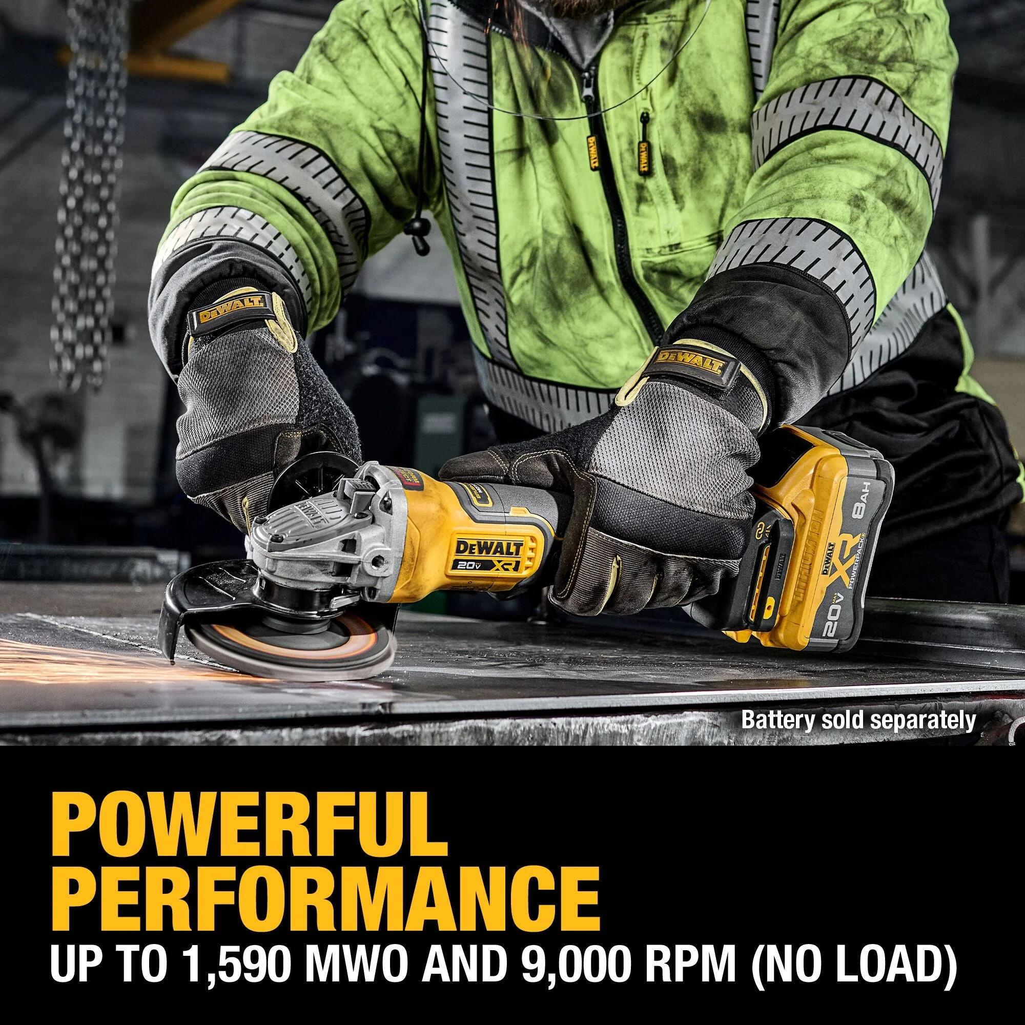 DEWALT DCG410B 20V MAX* XR® Brushless Cordless 4-1/2 - 5 in. Angle Grinder (Tool Only) - Image 10