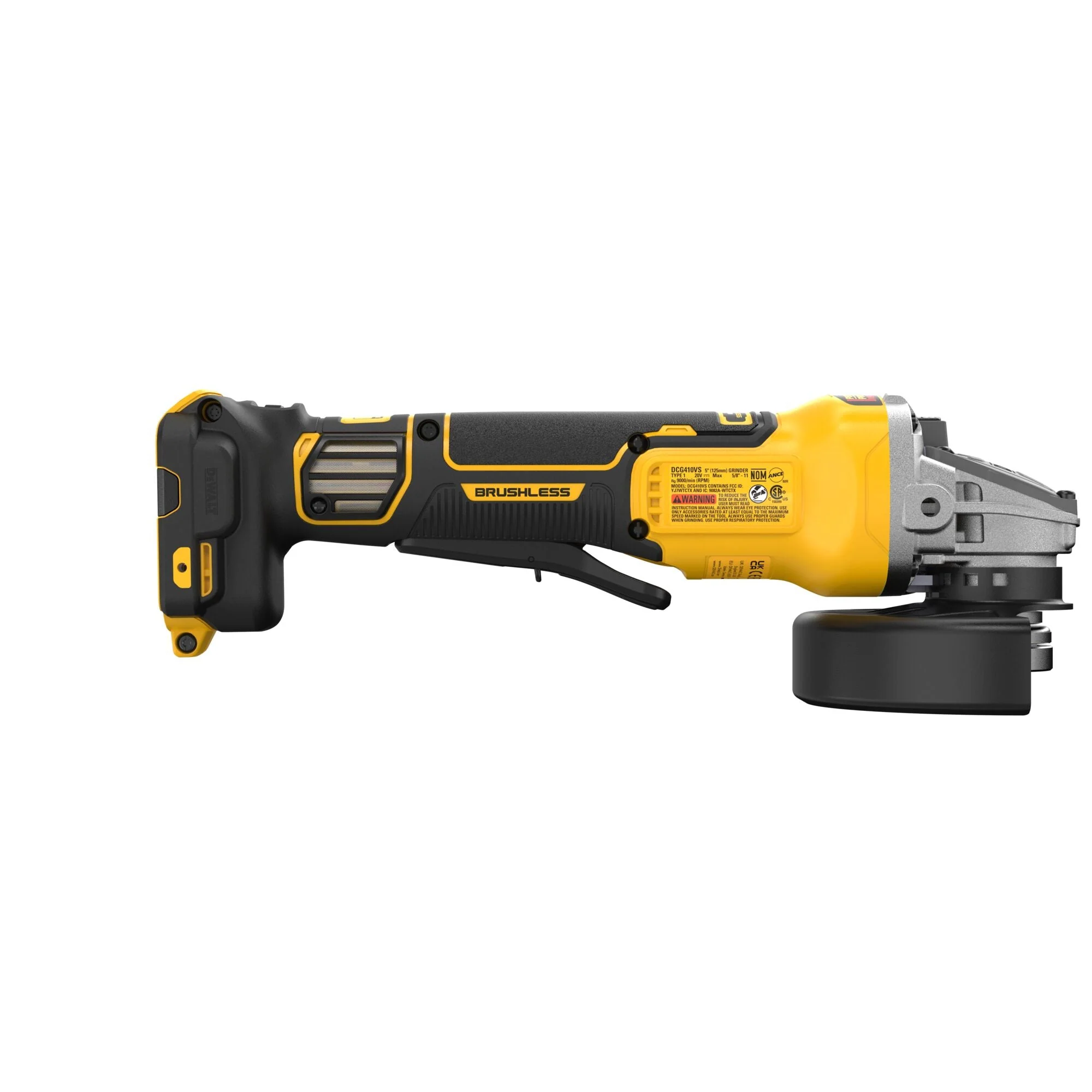 DEWALT DCG410VSB 20V MAX* XR® Brushless Cordless 4-1/2 in. - 5 in. Variable Speed Paddle Switch Grinder (Tool Only) - Image 4