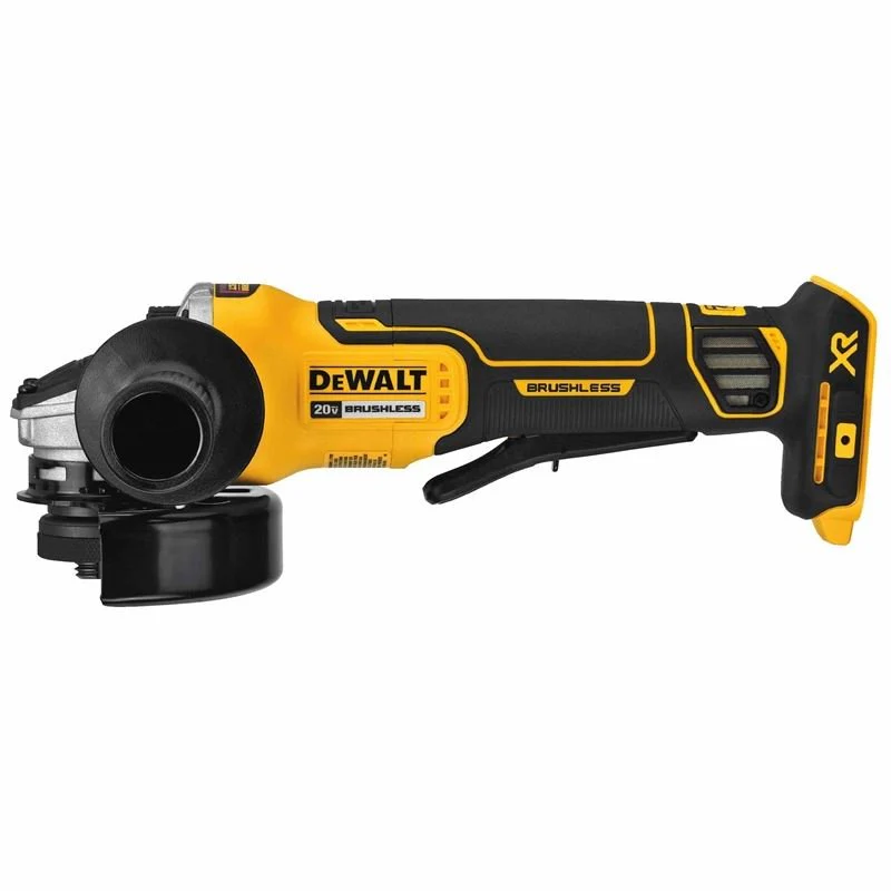 DEWALT DCG413B 4.5" (115 MM) 20V MAX* XR® BRUSHLESS PADDLE SWITCH SMALL ANGLE GRINDER WITH KICKBACK BRAKE