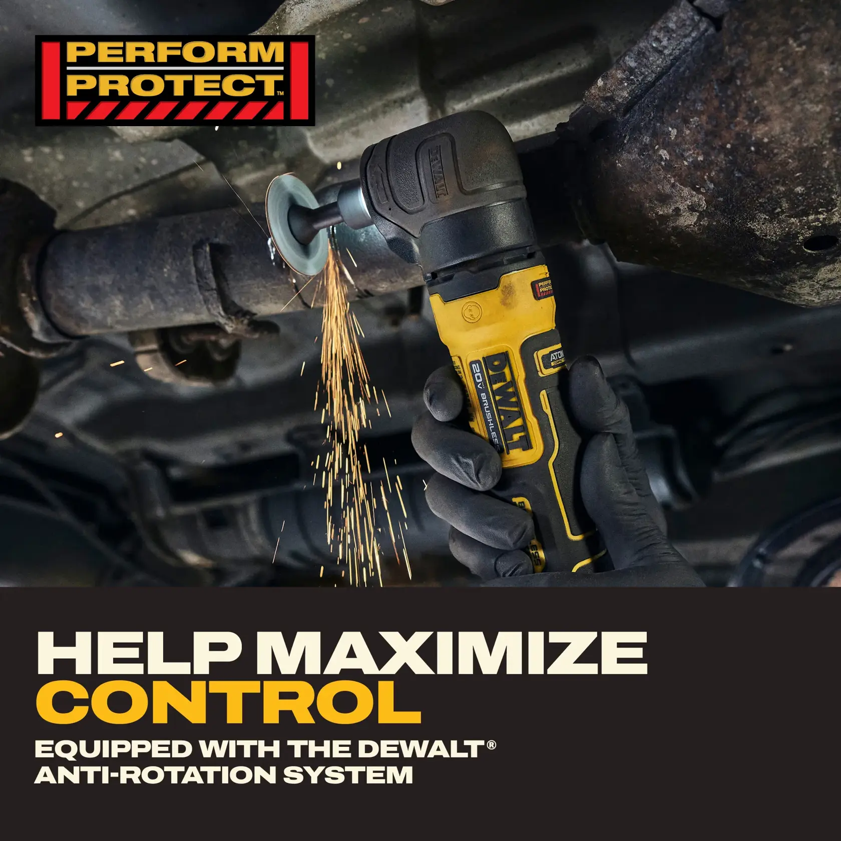 DEWALT DCG422B DEWALT® 20V MAX* ATOMIC™ Right Angle Die Grinder (Tool Only) - Image 7