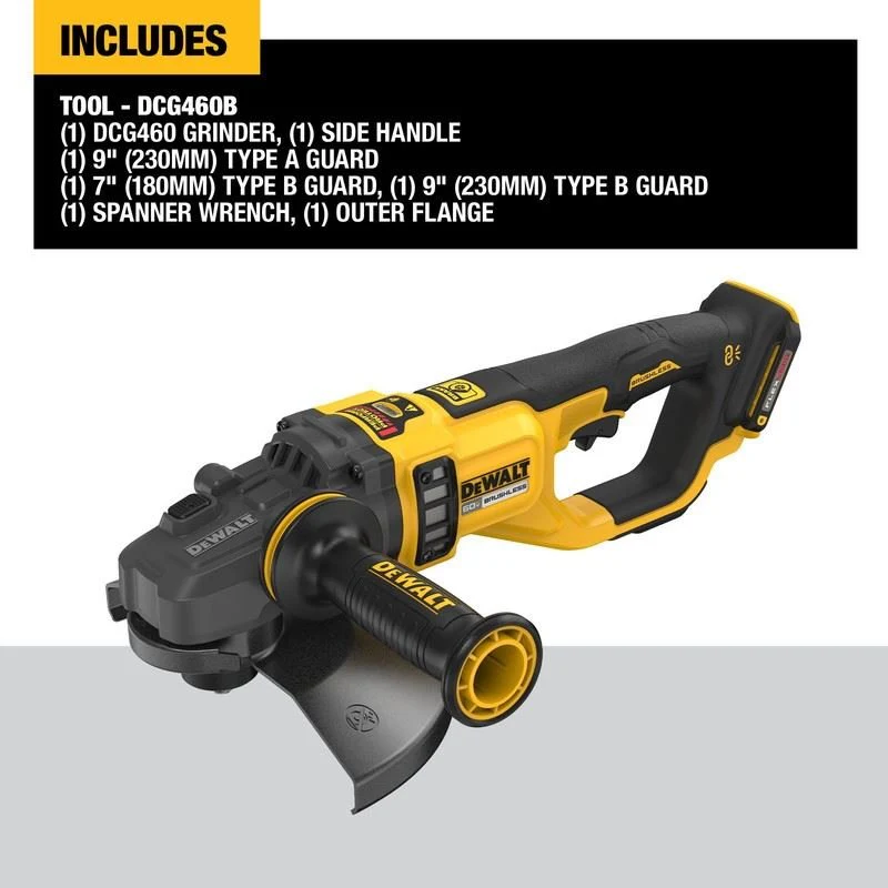 DEWALT DCG460B 60V MAX 7in - 9in Large Angle Grinder - Image 13