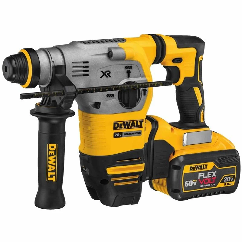 DEWALT DCH293X2 20V Max XR Brushless 1-1/8â€ L-Shape SDS Plus Rotary Hammer Kit w/9.0Ah - Image 4