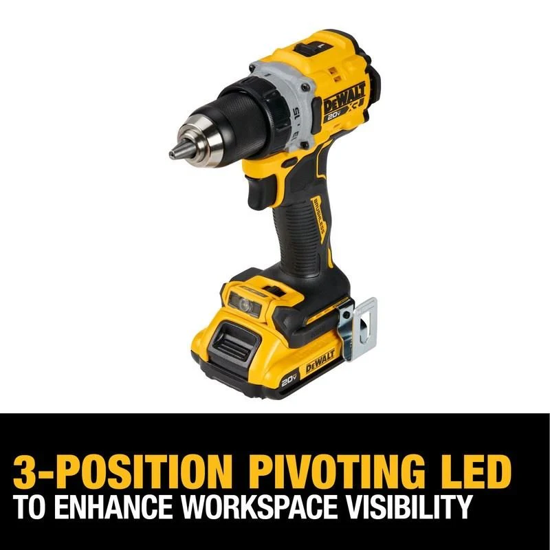 DEWALT DCK248D2 DEWALT 20V MAX* XR Brushless Cordless 1/2 in. Drill/Driver and 1/4 in. Impact Driver Kit - Image 4