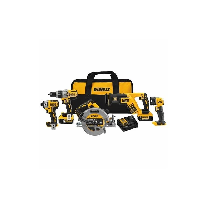 DEWALT DCK594P2 20V MAX* XR® 5-TOOL COMBO KIT