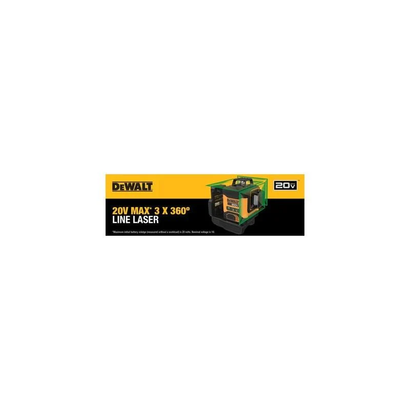 DEWALT DCLE34031B 20V 3x360 Line Laser (Tool Only) - Image 3