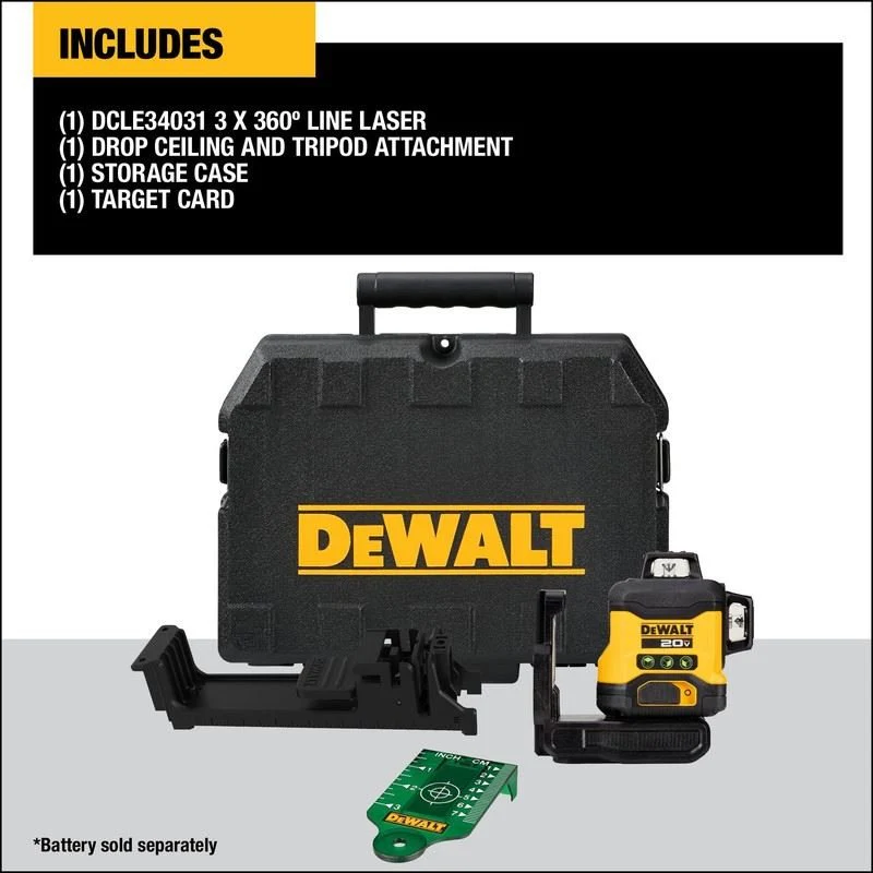 DEWALT DCLE34031B 20V 3x360 Line Laser (Tool Only) - Image 5