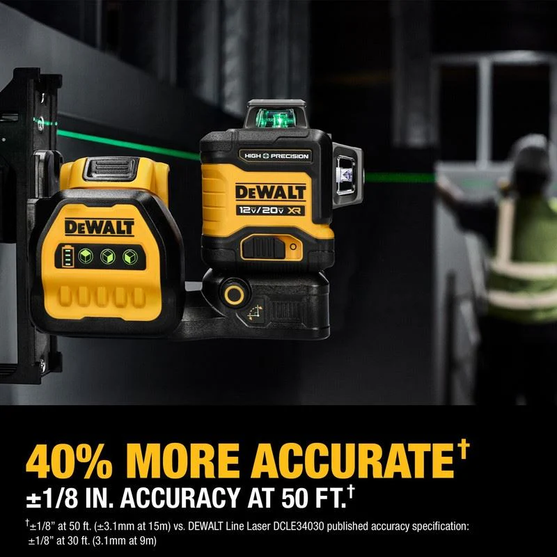 DEWALT DCLE34033D1 20V MAX XR 3 x 360 High Precision Green Laser - Image 15