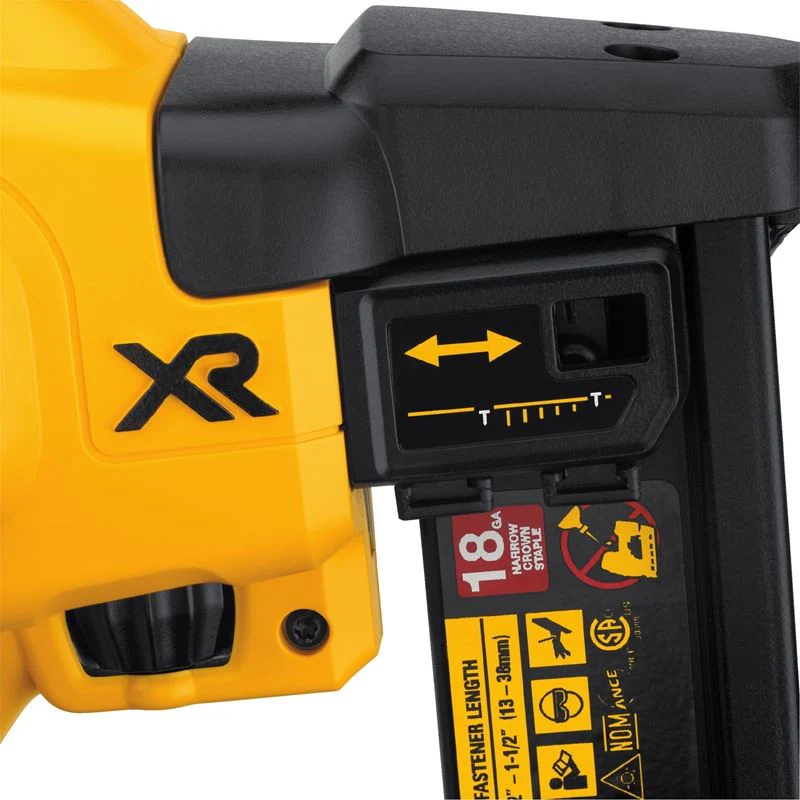 DEWALT DCN681D1 20V MAX* XR Cordless 18 GA Narrow Crown Stapler - Kit - Image 6