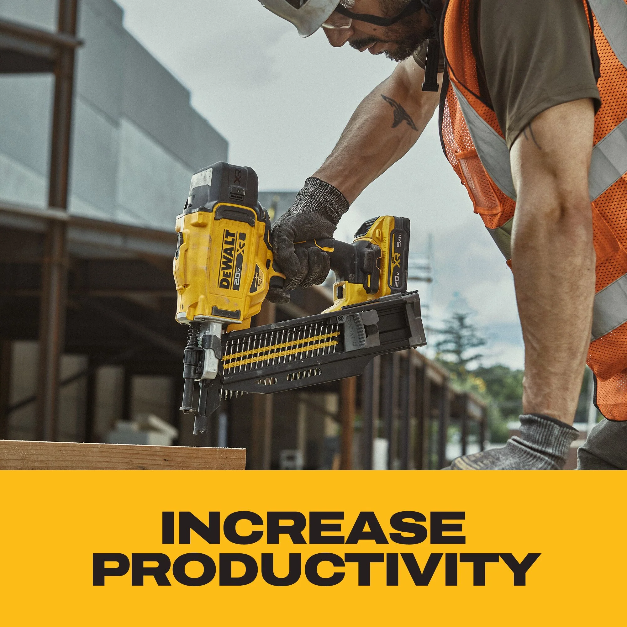 DEWALT DCN910B 20V MAX* XR® Brushless 21° Plastic Collated Duplex Nailer (Tool Only) - Image 10