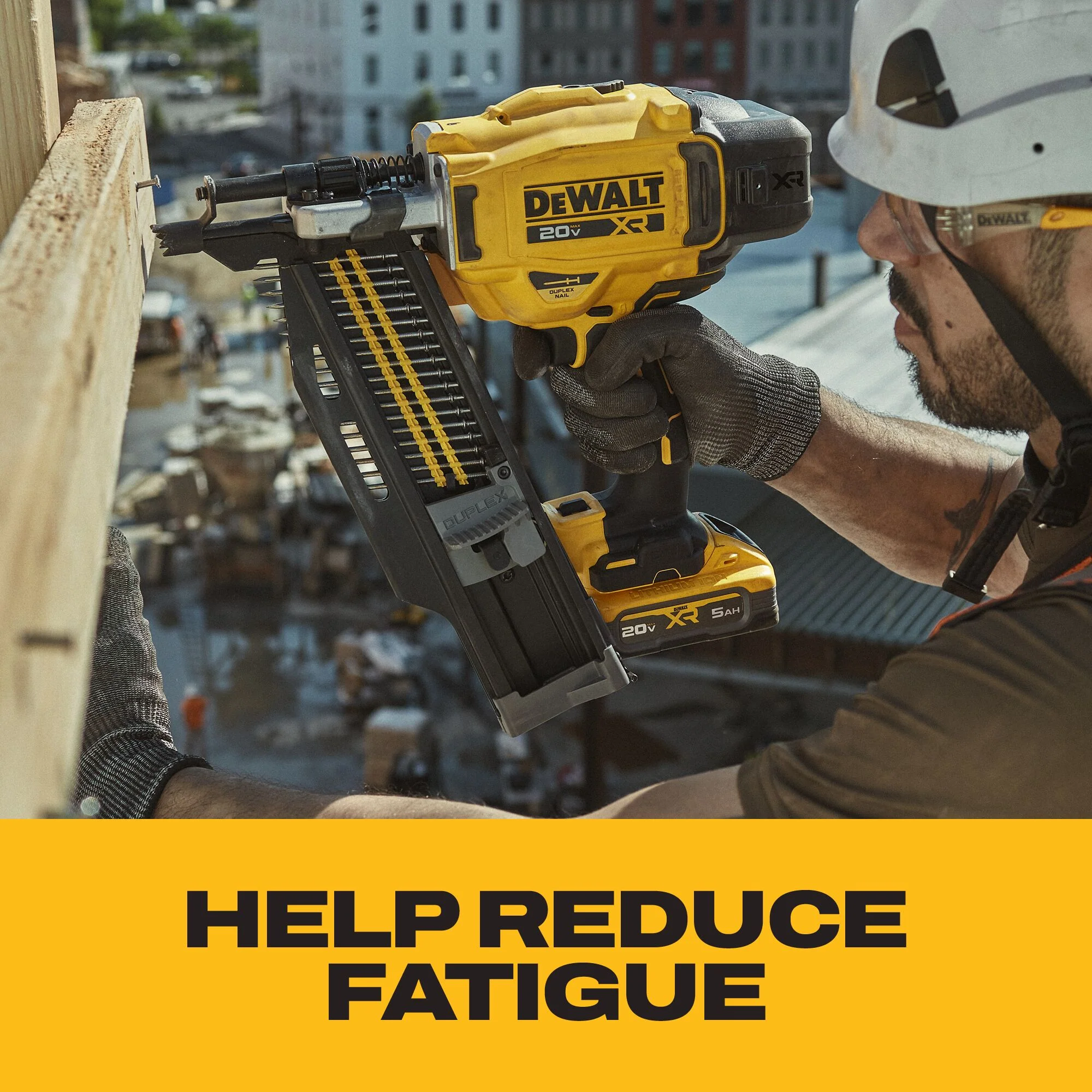 DEWALT DCN910B 20V MAX* XR® Brushless 21° Plastic Collated Duplex Nailer (Tool Only) - Image 11