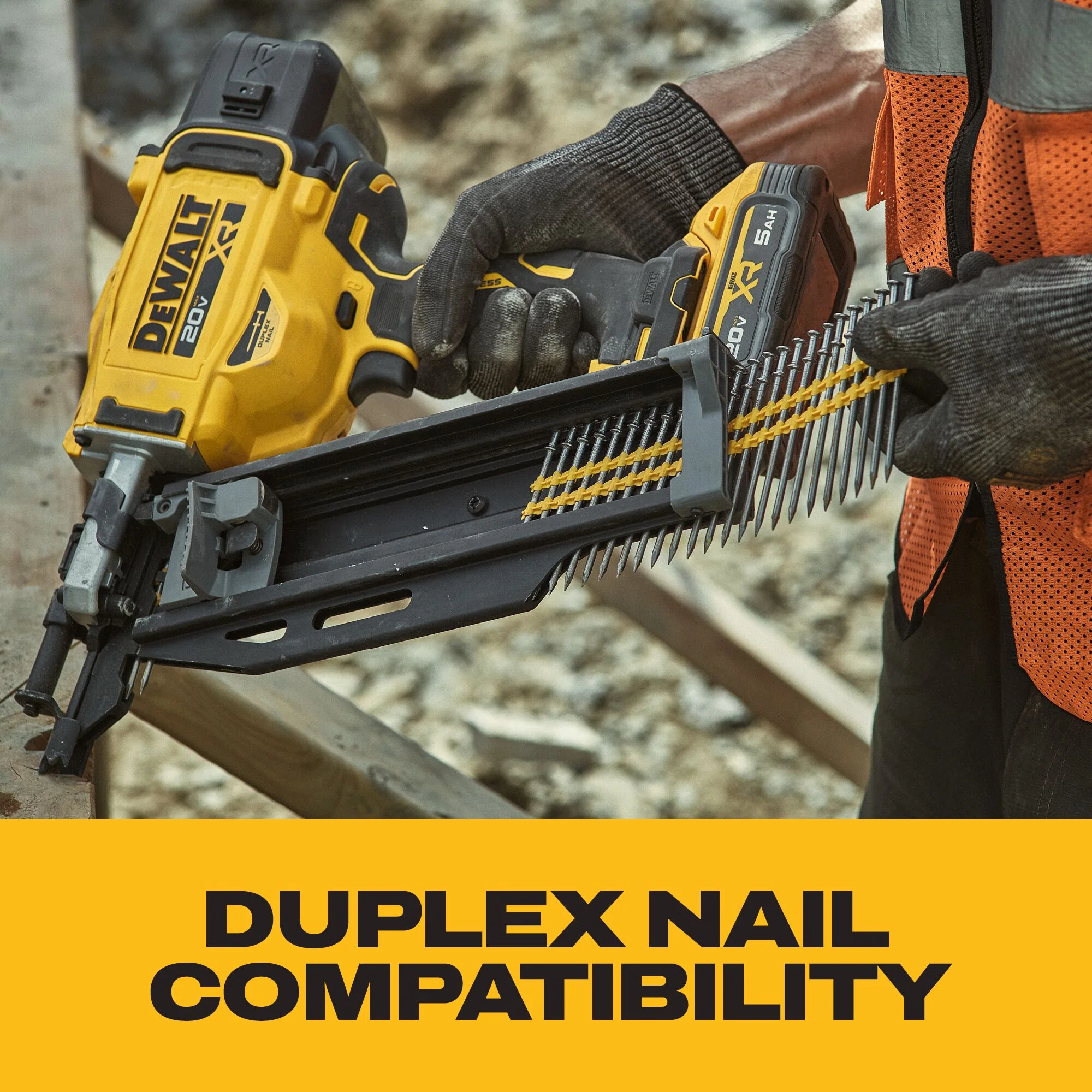 DEWALT DCN910B 20V MAX* XR® Brushless 21° Plastic Collated Duplex Nailer (Tool Only) - Image 12
