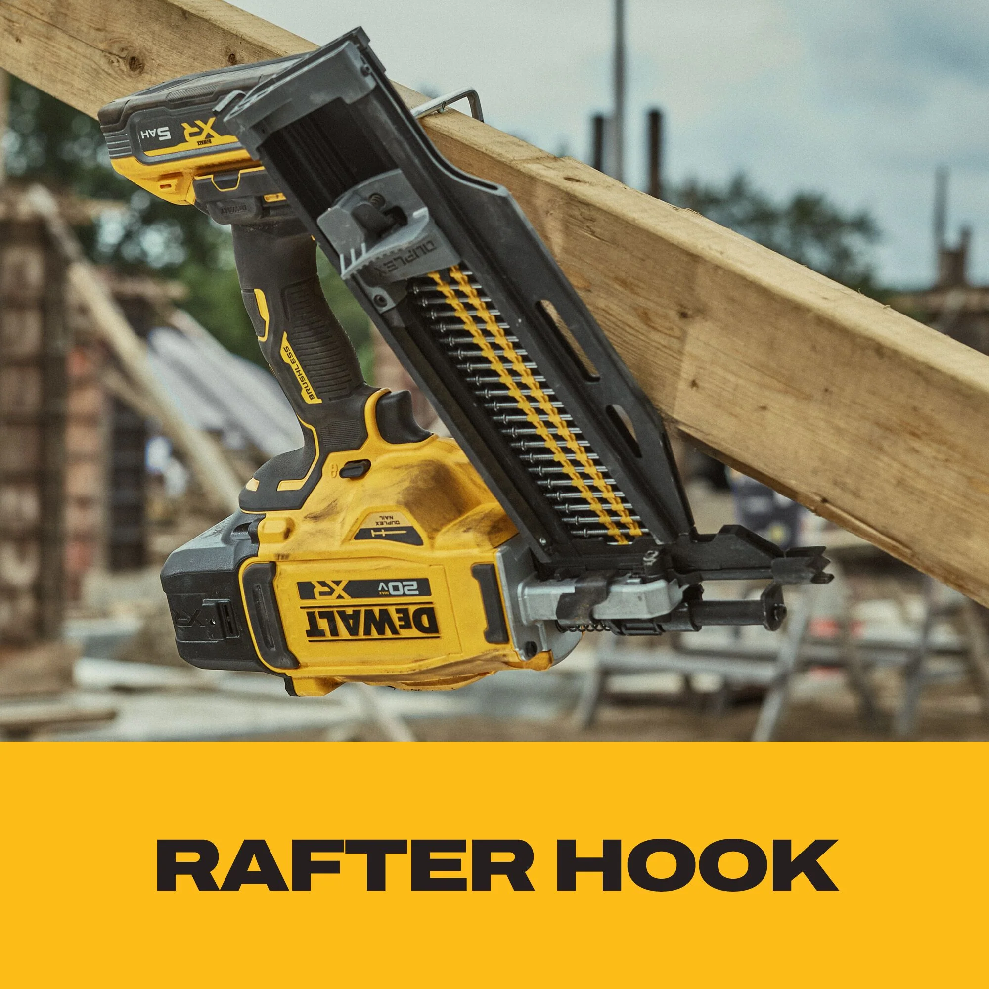 DEWALT DCN910B 20V MAX* XR® Brushless 21° Plastic Collated Duplex Nailer (Tool Only) - Image 13