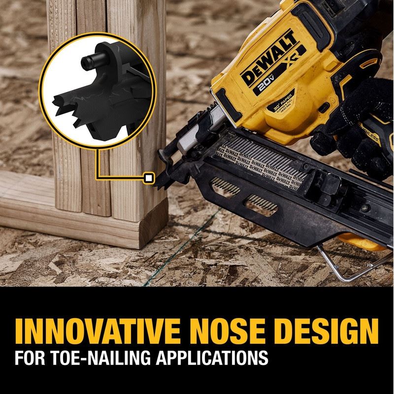 DEWALT DCN930B 20V MAX Brushless Cordless 30 degree Paper Tape Framing Nailer - Bare Tool - Image 13