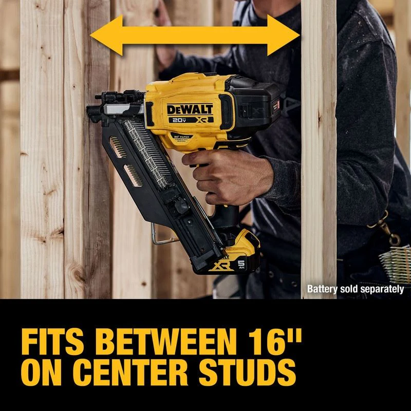 DEWALT DCN930B 20V MAX Brushless Cordless 30 degree Paper Tape Framing Nailer - Bare Tool - Image 14