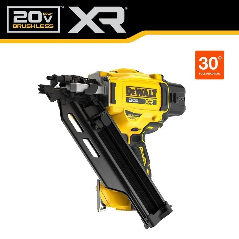 DEWALT DCN930B 20V MAX Brushless Cordless 30 degree Paper Tape Framing Nailer - Bare Tool - Image 8