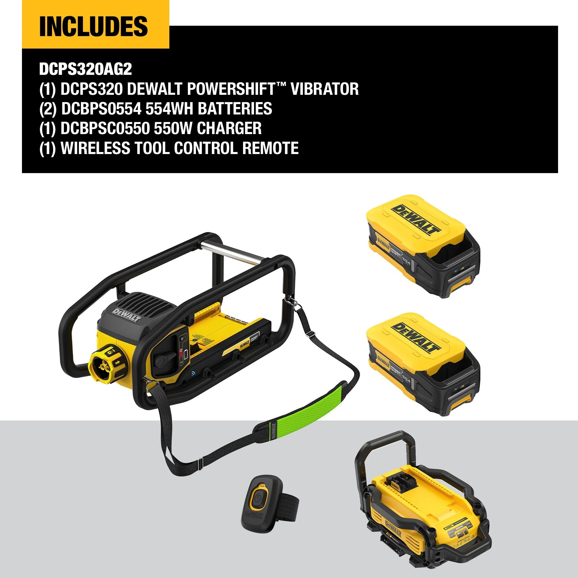 DEWALT DCPS320AG2 POWERSHIFT™ Vibrator Kit - Image 2