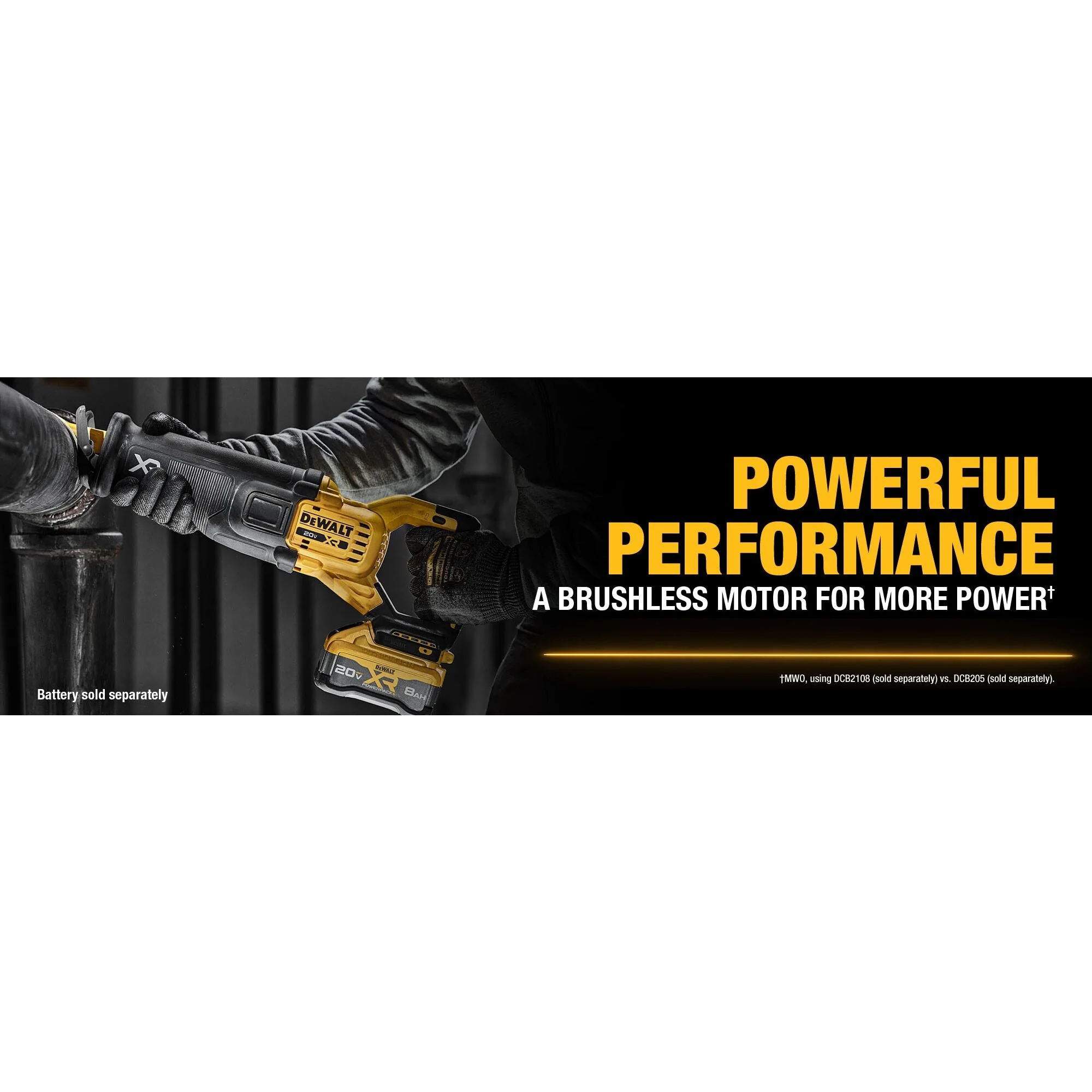 DEWALT DCS384B 20V MAX* XR® Brushless Cordless Reciprocating Saw (Tool Only) - Image 9