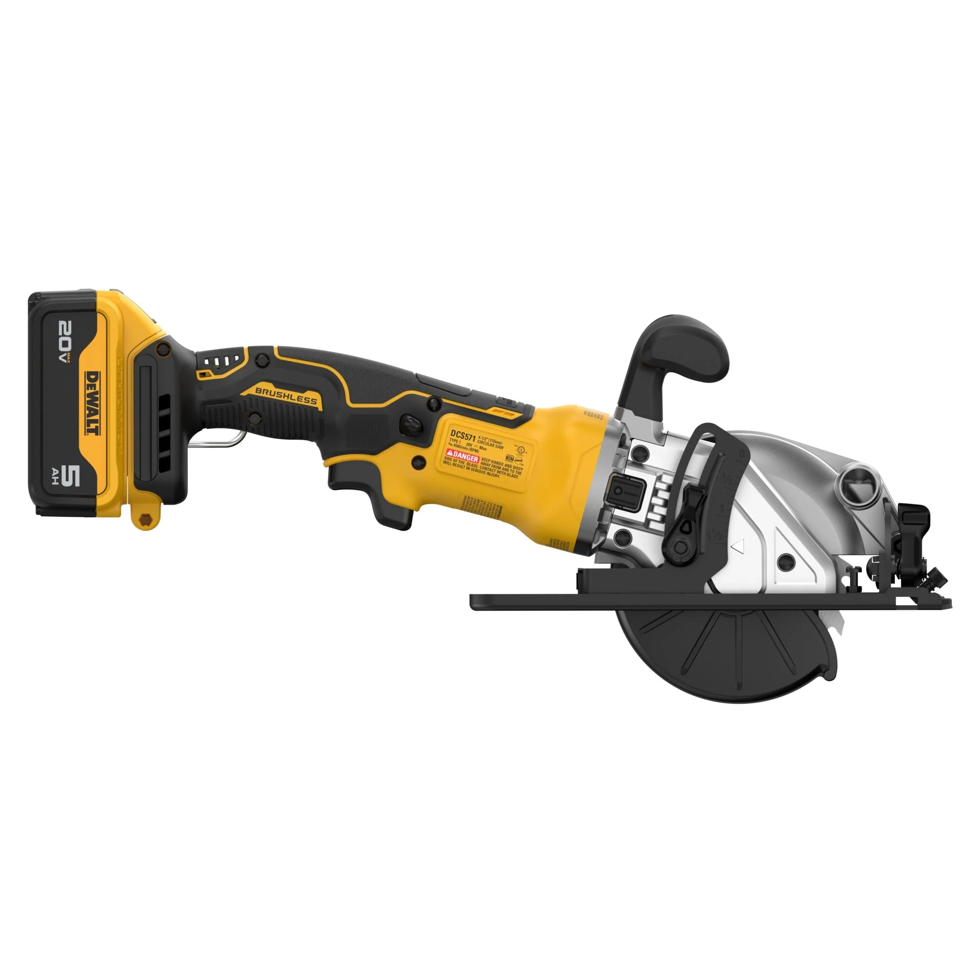 DEWALT DCS571P1 ATOMIC™ 20V MAX* Brushless Cordless 4-1/2 in. Circular Saw Kit - Image 2