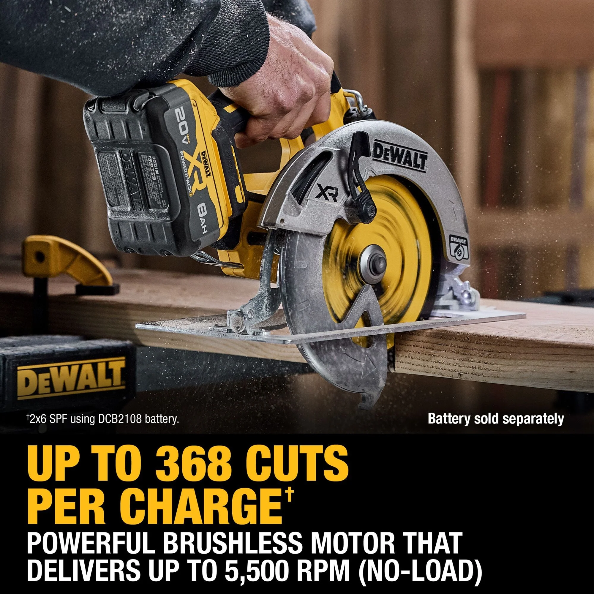 DEWALT DCS590B 20V MAX* XR® Brushless Cordless 7-1/4 in. Circular Saw (Tool Only) - Image 11