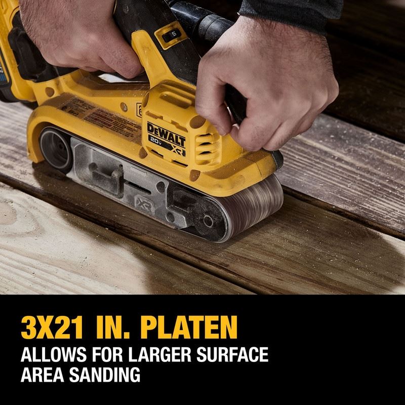 DEWALT DCW220B 20V MAX XR Brushless Cordless Belt Sander (Tool Only) - Image 11