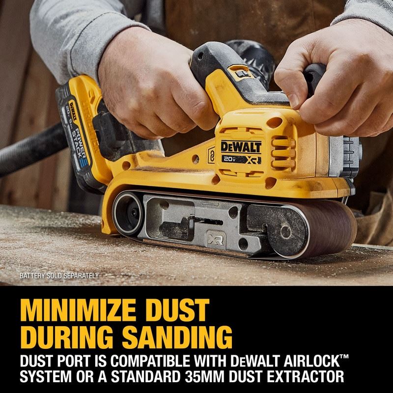 DEWALT DCW220B 20V MAX XR Brushless Cordless Belt Sander (Tool Only) - Image 12
