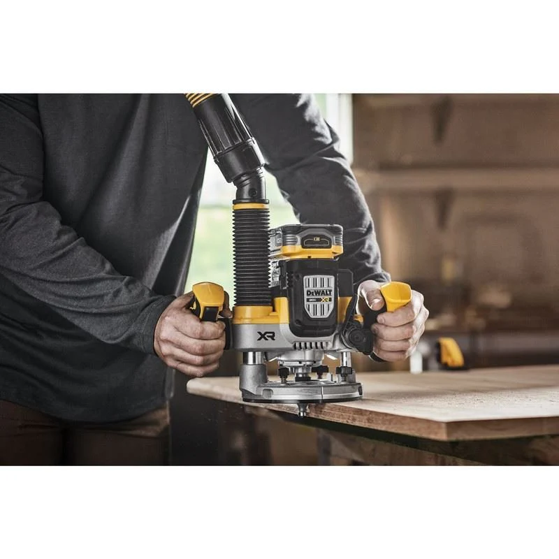 DEWALT DCW620B 20V MAX XR BRUSHLESS CORDLESS 2-1/4 PEAK HP PLUNGE ROUTER (TOOL ONLY) - Image 8