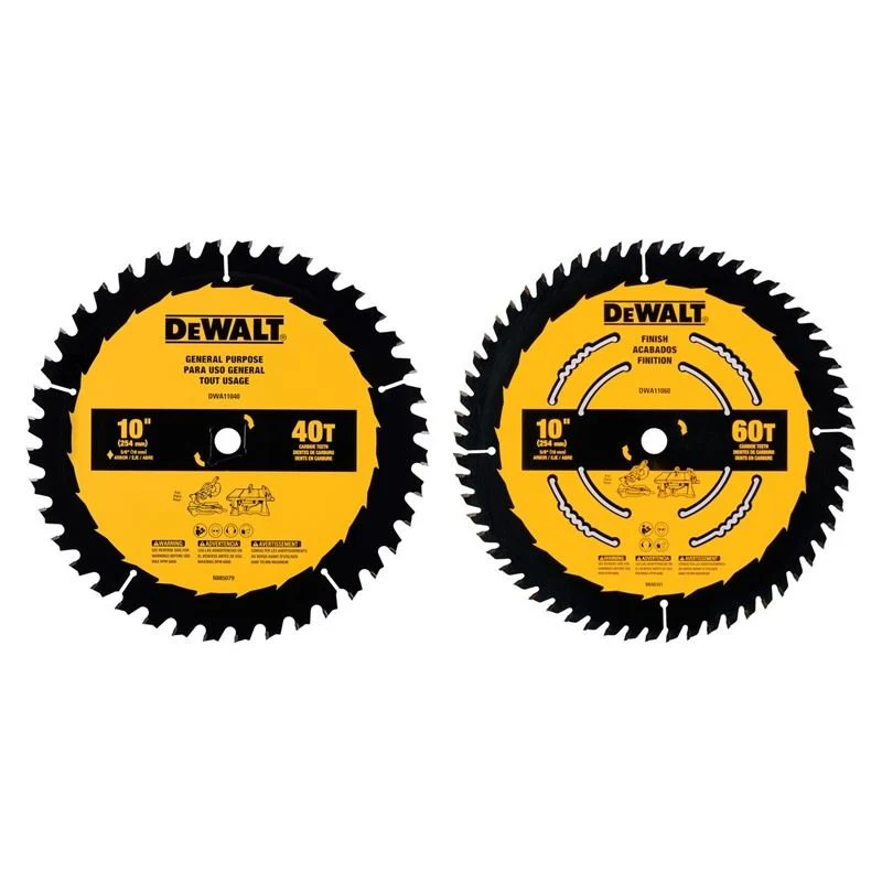 DEWALT DWA110CMB 10 in. 40T / 60T General Purpose Combo Pack - Image 2