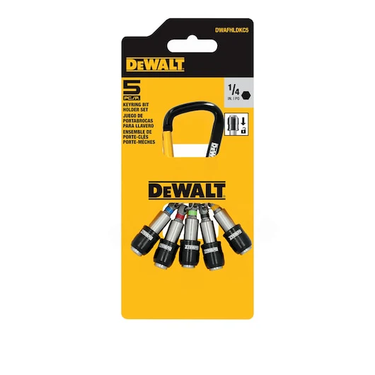 DEWALT DWAFHLDKC5 DEWALT® Keyring Bit Holder Set - Image 2