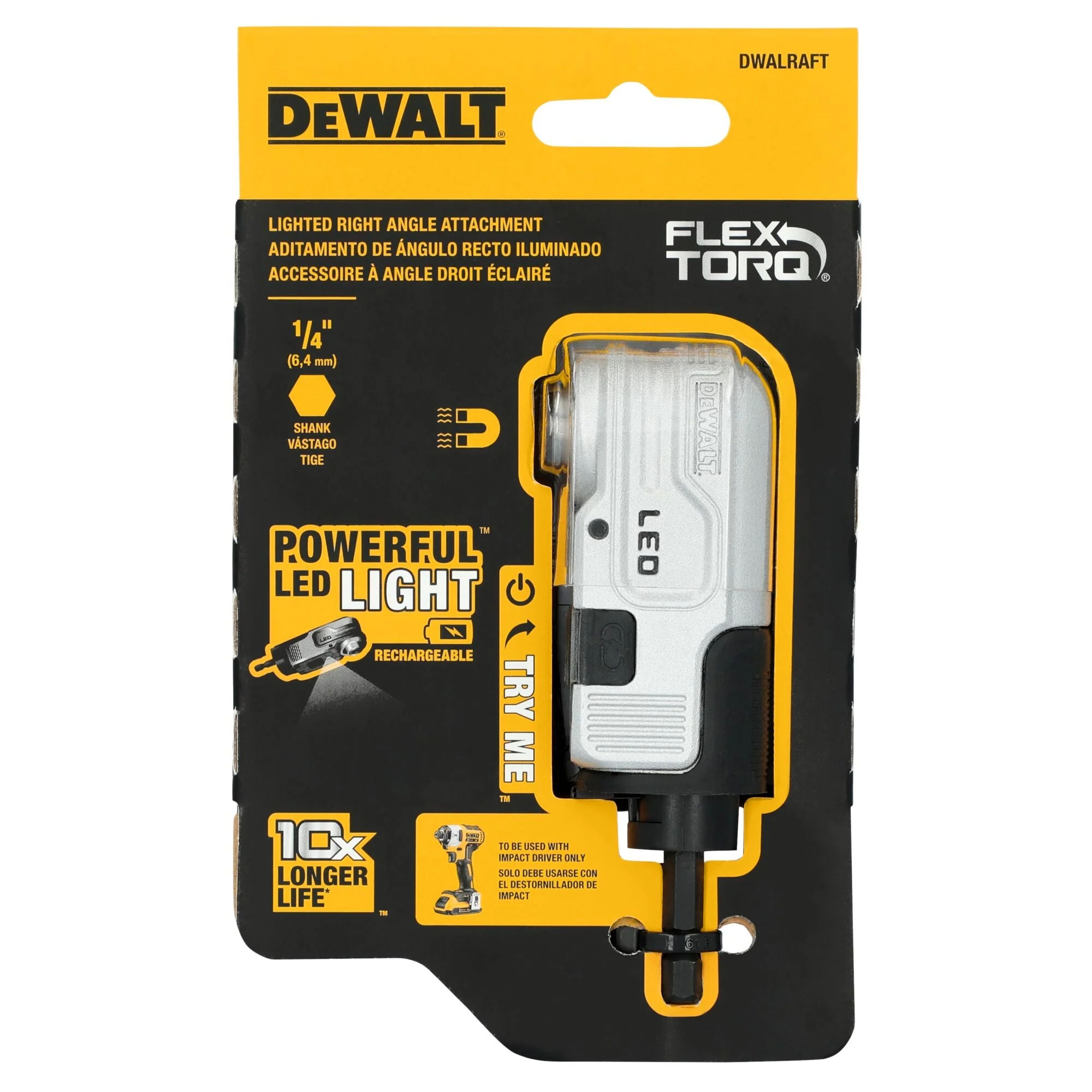 DEWALT DWALRAFT DEWALT FLEXTORQ® LIGHTED MODULAR RIGHT ANGLE ATTACHMENT - Image 7