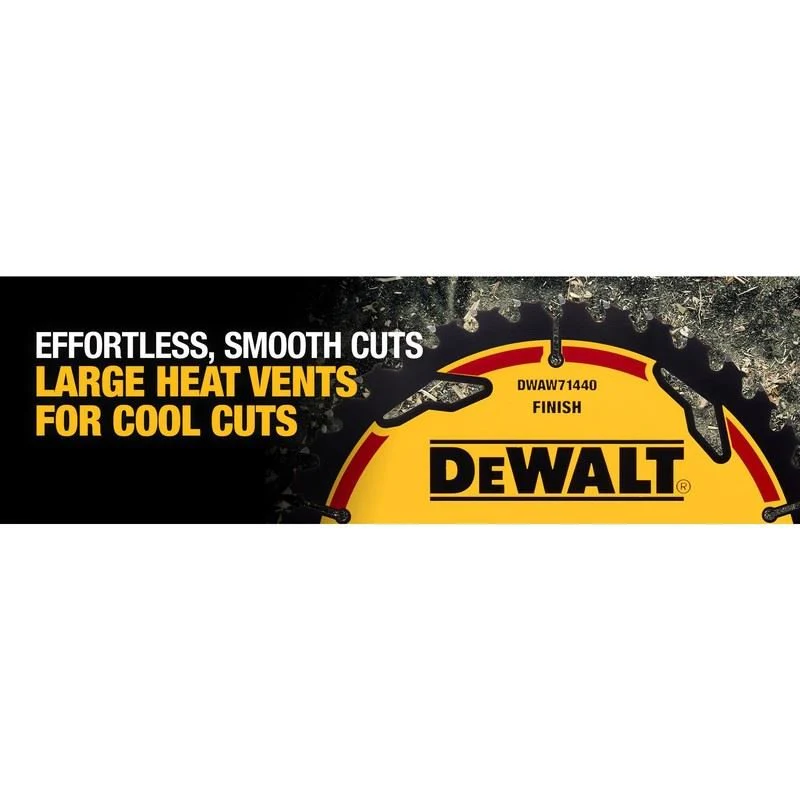 DEWALT DWAW71440  7-1/4in 40T ELITE SERIES Circular Saw Blade - Image 2