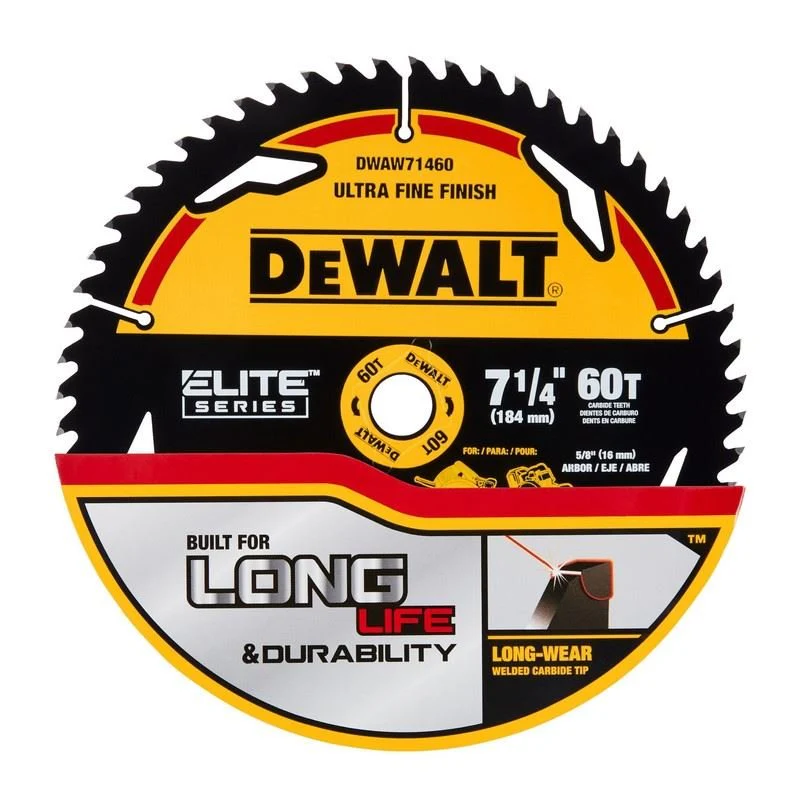 DEWALT DWAW71460 7-1/4in 60T ELITE SERIES Circular Saw Blade - Image 5